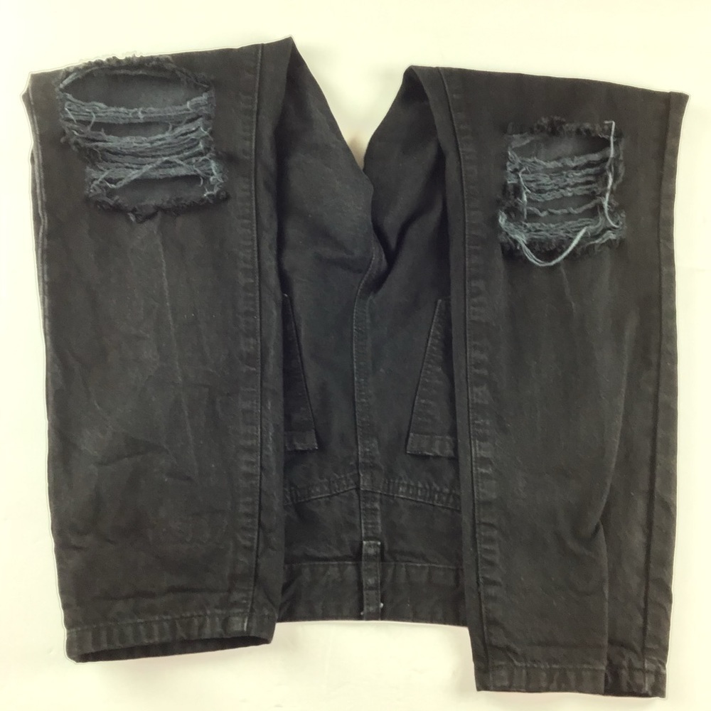 Refuge Distress Black Jeans Size 6 - Picture 3 of 6